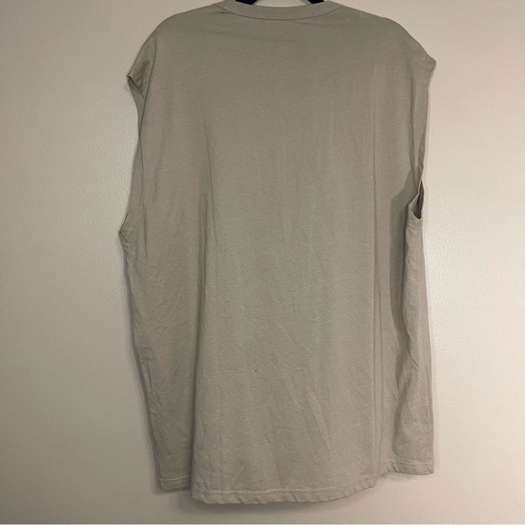 Native Youth Men's Tan Sleeveless Shirt Size Large - Picture 5 of 5